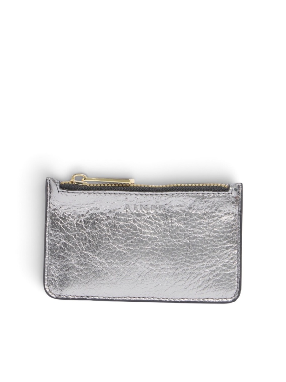 NWT AIMEE Kestenberg Melbourne Leather Wallet | Pewter Metallic